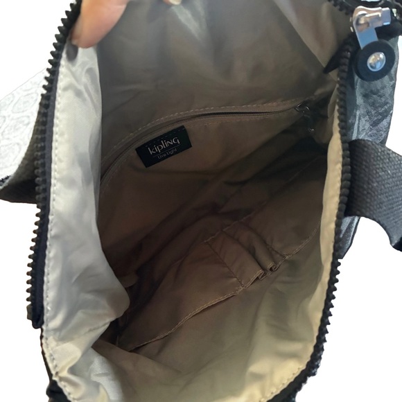 Kipling Eleva Black Convertible Tote Crossbody Bag - Picture 3 of 5